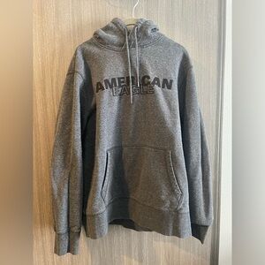 AMERICAN EAGLE MEN’s Heather Gray Logo Hoodie
